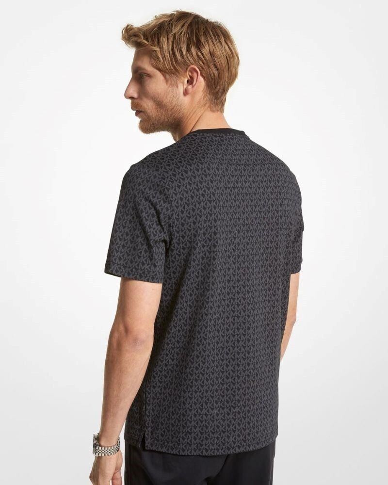 Michael Kors CS351HF5KS Men's Short Sleeve Signature MK Logo T-Shirt