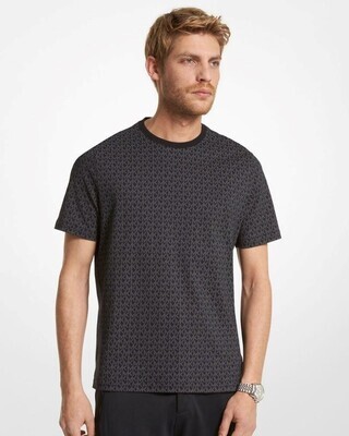 Michael Kors CS351HF5KS Men's Short Sleeve Signature MK Logo T-Shirt