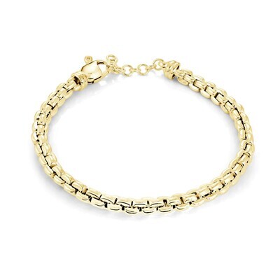 Miss Mimi 07-083476-02/00 18kt Gold-Plated Rounded Cube Link Bracelet
