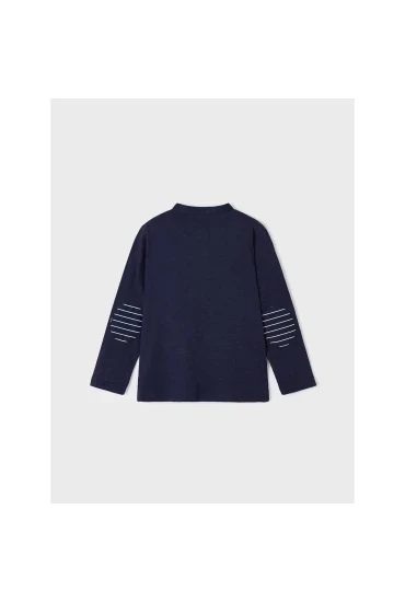 Mayoral 3158 Boy’s Navy Island Vibes Long Sleeve Shirt