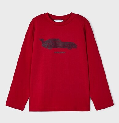 Mayoral 4018 Boy's LS "Raceway" T-Shirt/
