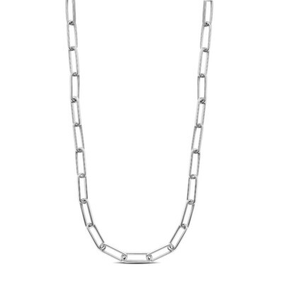 Miss Mimi 04-403614-01/00/L16" Sterling Silver Paper Clip Fine Link Choker Necklace