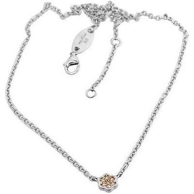 Little Miss Mimi 04-142650-01/RO collier fleur CZ rose argent sterling fille