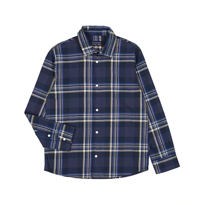 Nukutavake 7189 Boy's Long Sleeve Checked Button Up Shirt