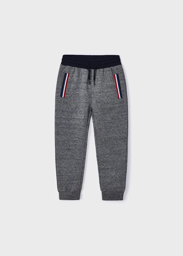 Mayoral 4866 Boy's Blue Zip-Up w/ White Long Sleeve T-Shirt & Grey Joggers