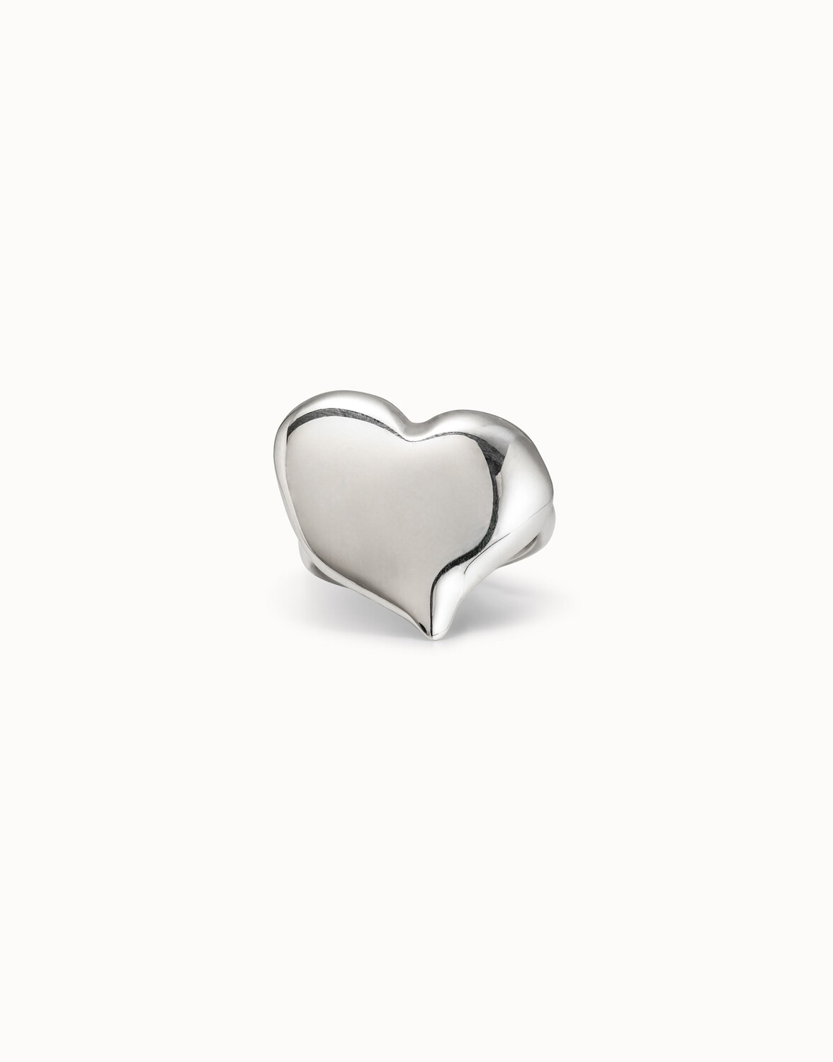 UNOde50 ANI0700MTL000 Sterling Silver Chunky Heart Ring - Uno