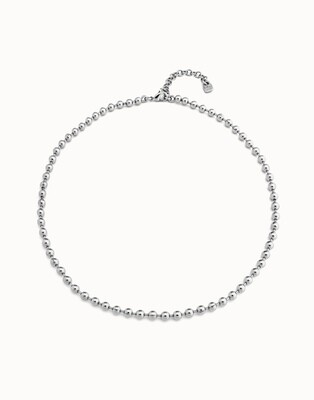 UNOde50 COL1862MTL0000U Sterling Silver Small Ball Beads Necklace - Emotions