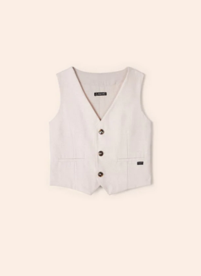 Mayoral 3349 Boy’s Vest – Tapioca