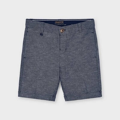 Mayoral 3247, Navy and White Boys Dressy Shorts