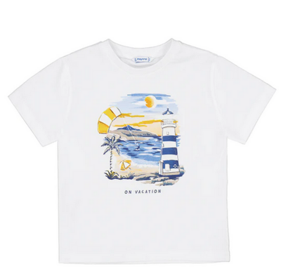Mayoral 3023 Boy's T-shirt with lighthouse