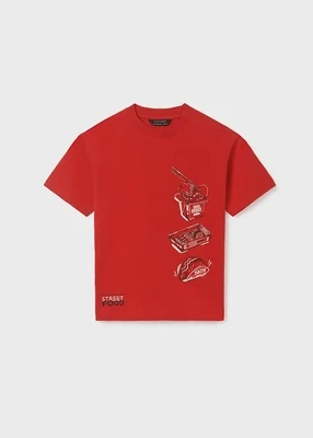 Nukutavake 6080 Boy’s Red Short Sleeve T-Shirt
