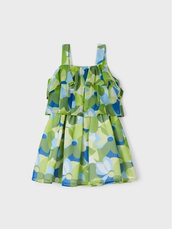 Mayoral 3940 Girl’s SL Floral Print Dress – Lima