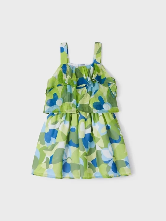 Mayoral 3940 Girl’s SL Floral Print Dress – Lima