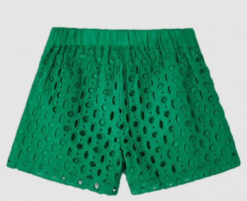 Mayoral 3201 Girl's Eyelet Shorts