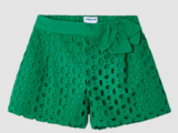 Mayoral 3201 Girl's Eyelet Shorts/