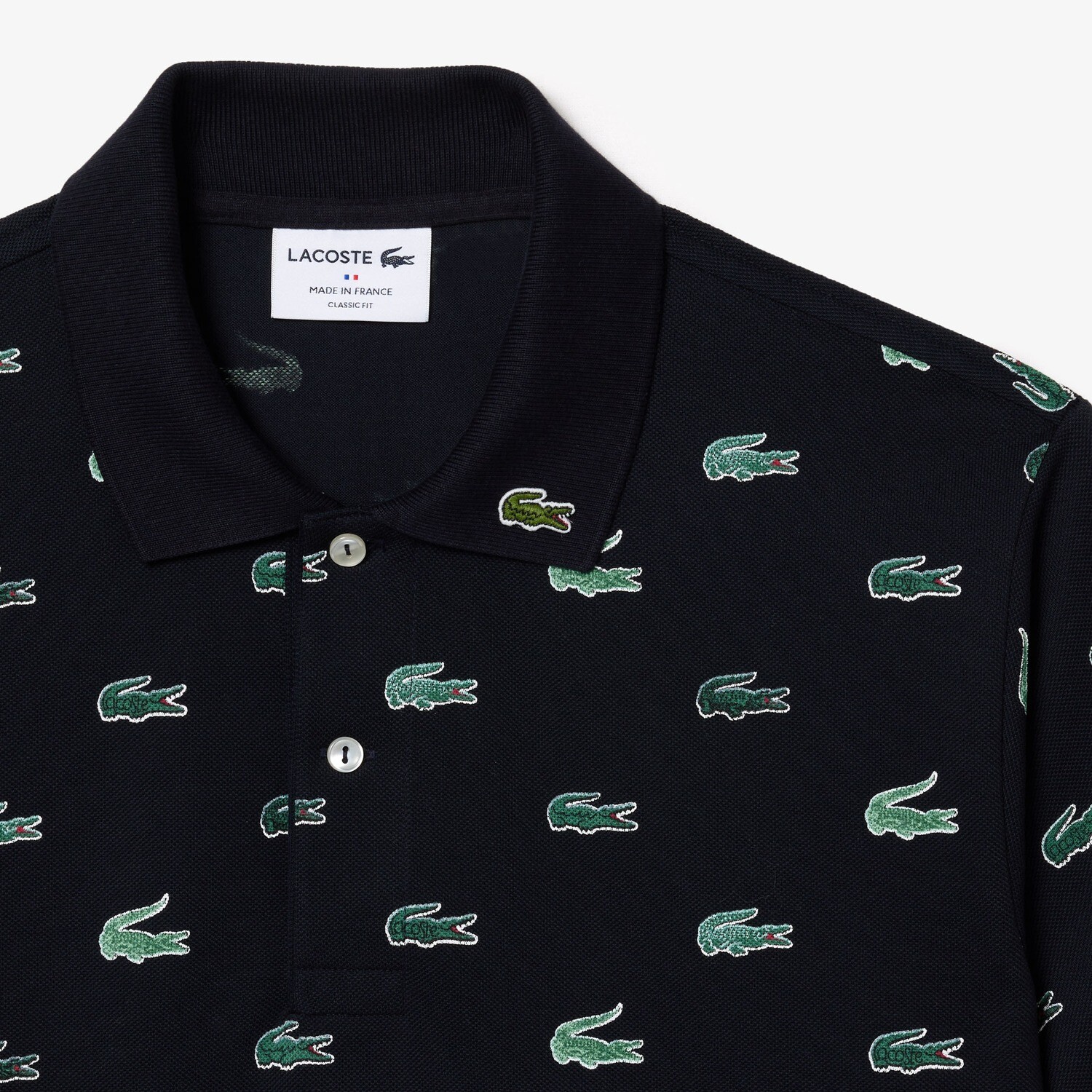 Lacoste PH3562 52 HDE Men's Short Sleeve Classic Fit Polo Shirt – Navy- Logo