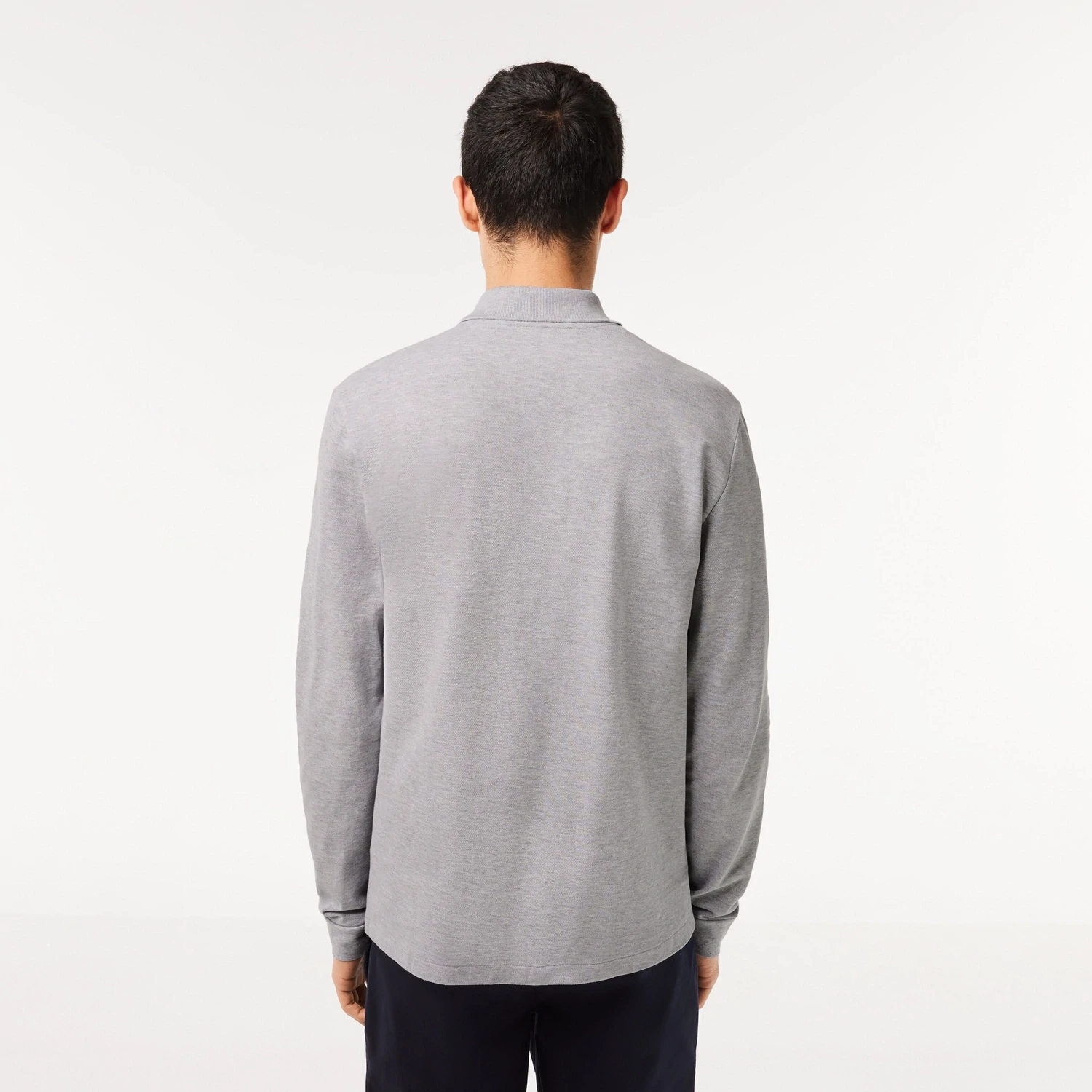 Lacoste L1313 52 CCA Men’s Long Sleeve Classic Fit Polo Shirt – Chine Grey