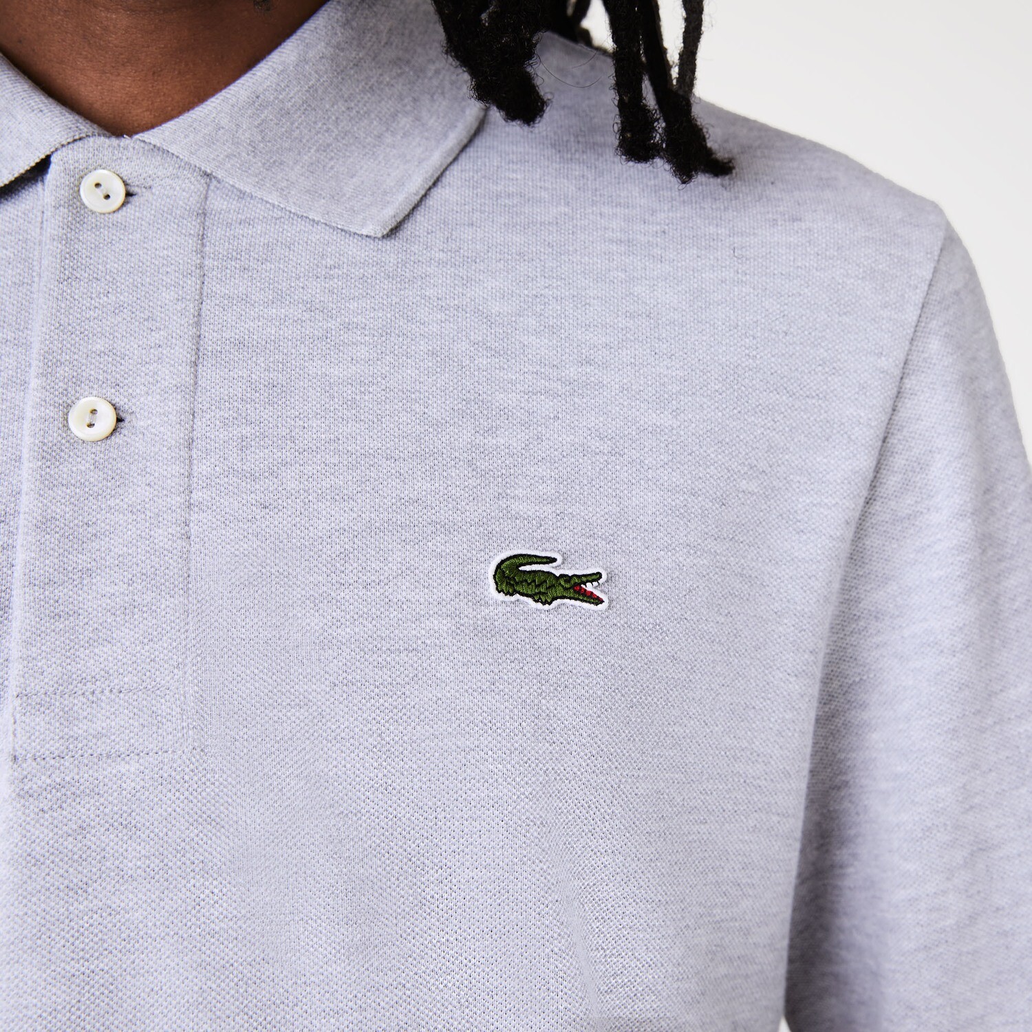 Lacoste L1313 52 CCA Men’s Long Sleeve Classic Fit Polo Shirt – Chine Grey