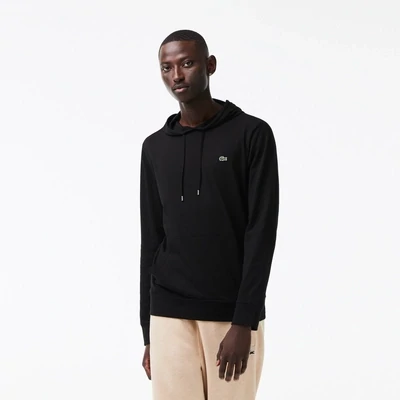 Lacoste TH9349 52 031 Men’s LS Regular Fit Hoodie T-Shirt/ BLACK