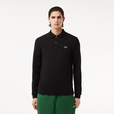 Lacoste L1312 52 031 Men’s LS Classic Fit Polo Shirt/ BLACK