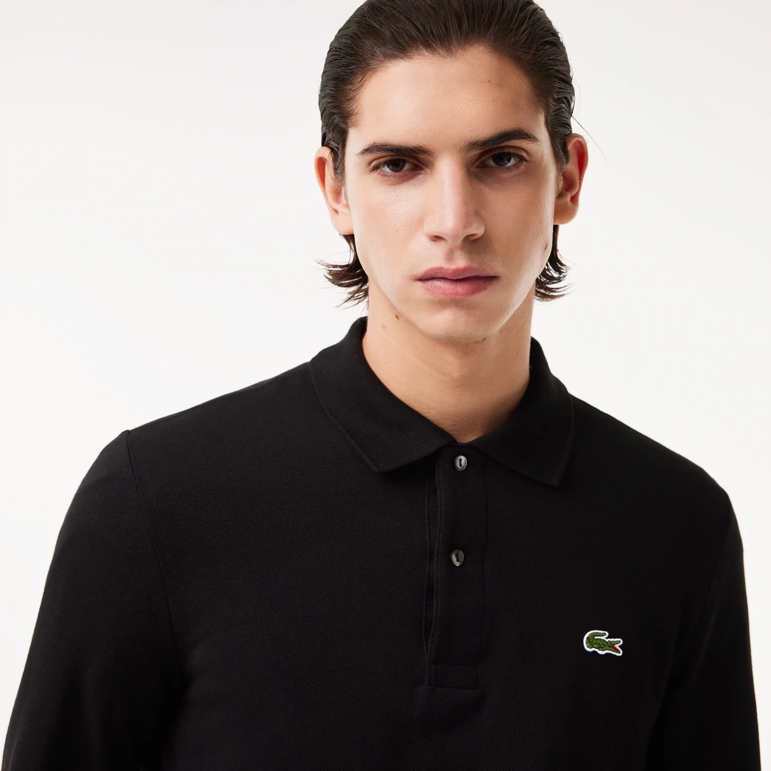 Mens black lacoste clearance polo shirt