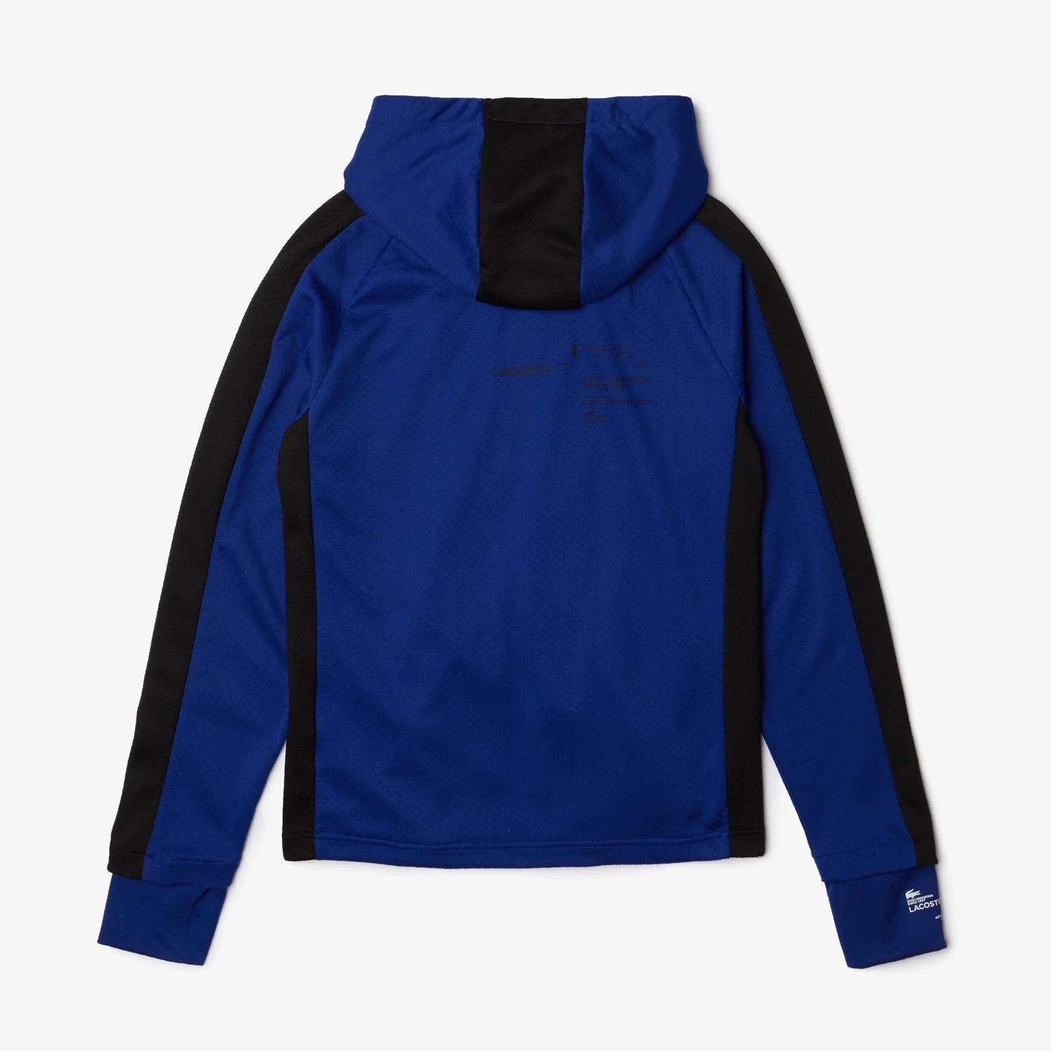 Lacoste SH0828 52 PWH Men’s Long Sleeve Coordinates Logo Zip-Up Hoodie /BLUE – Black