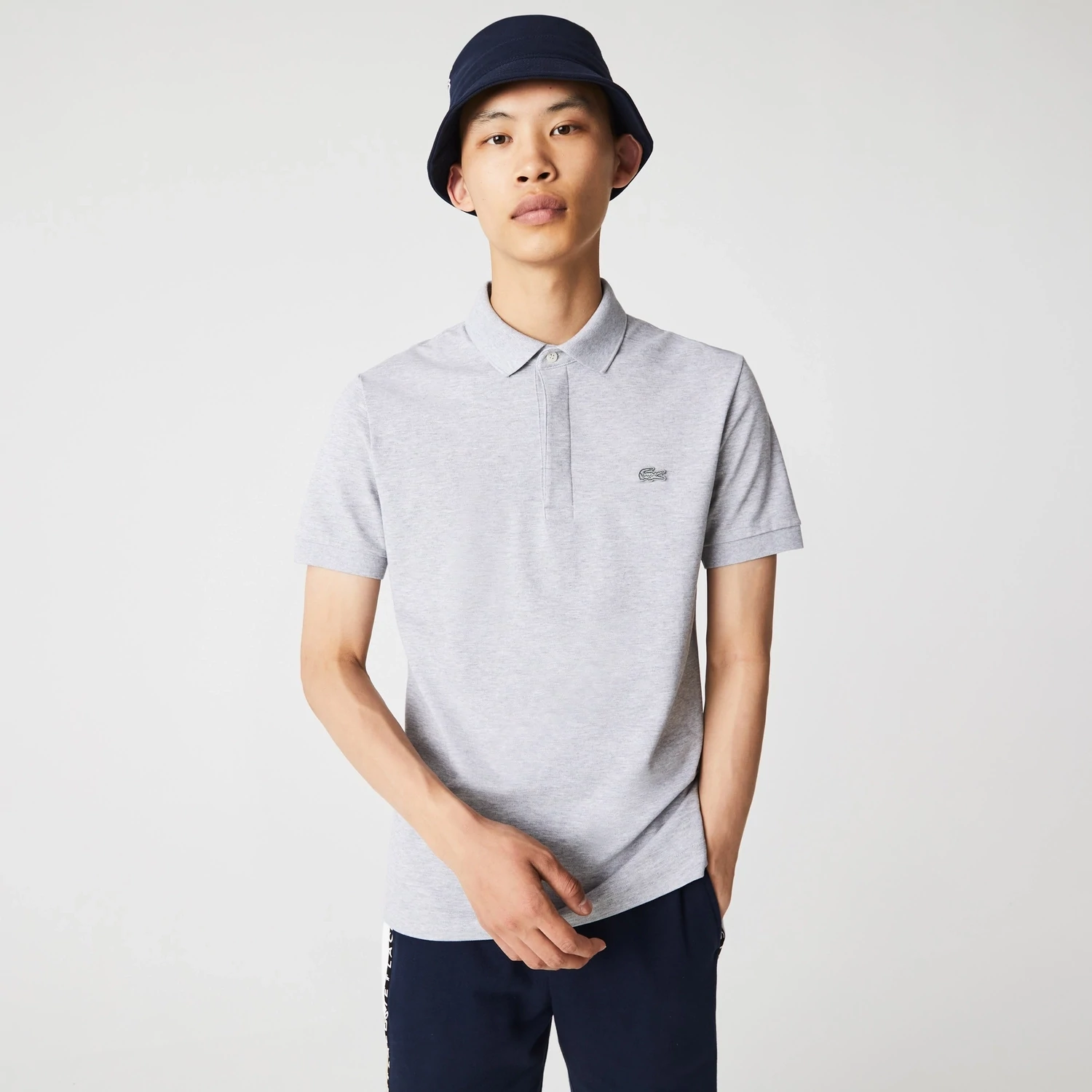 Lacoste PH5522 52 CCA Men’s Short Sleeve Polo Shirt – Grey Chine
