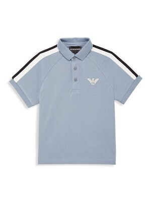 Armani 3R4FJ5 1JWZZ Boy’s Short Sleeve Tape Detail Polo Shirt