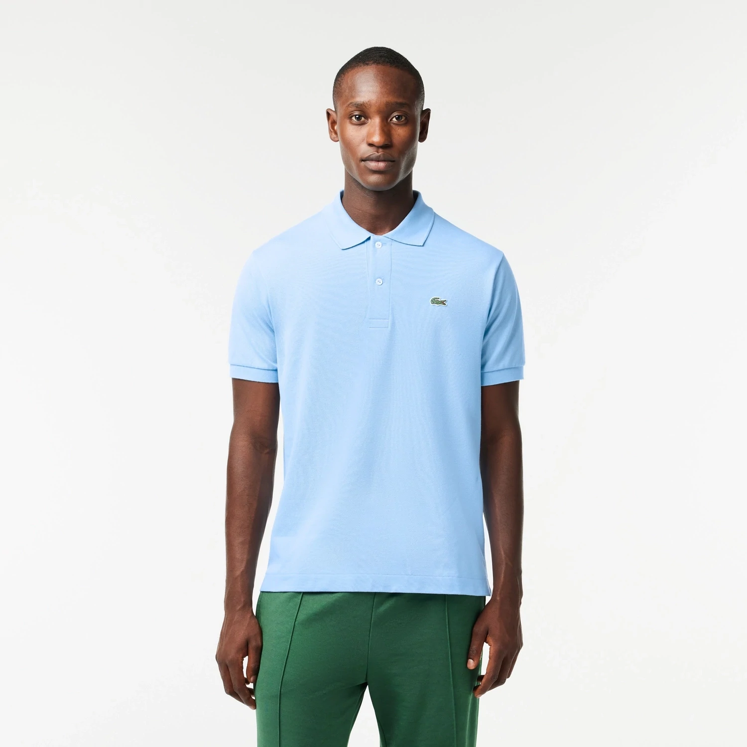Lacoste L1212 52 HBP Men’s Short Sleeve Classic Fit Polo Shirt – Panorama Blue