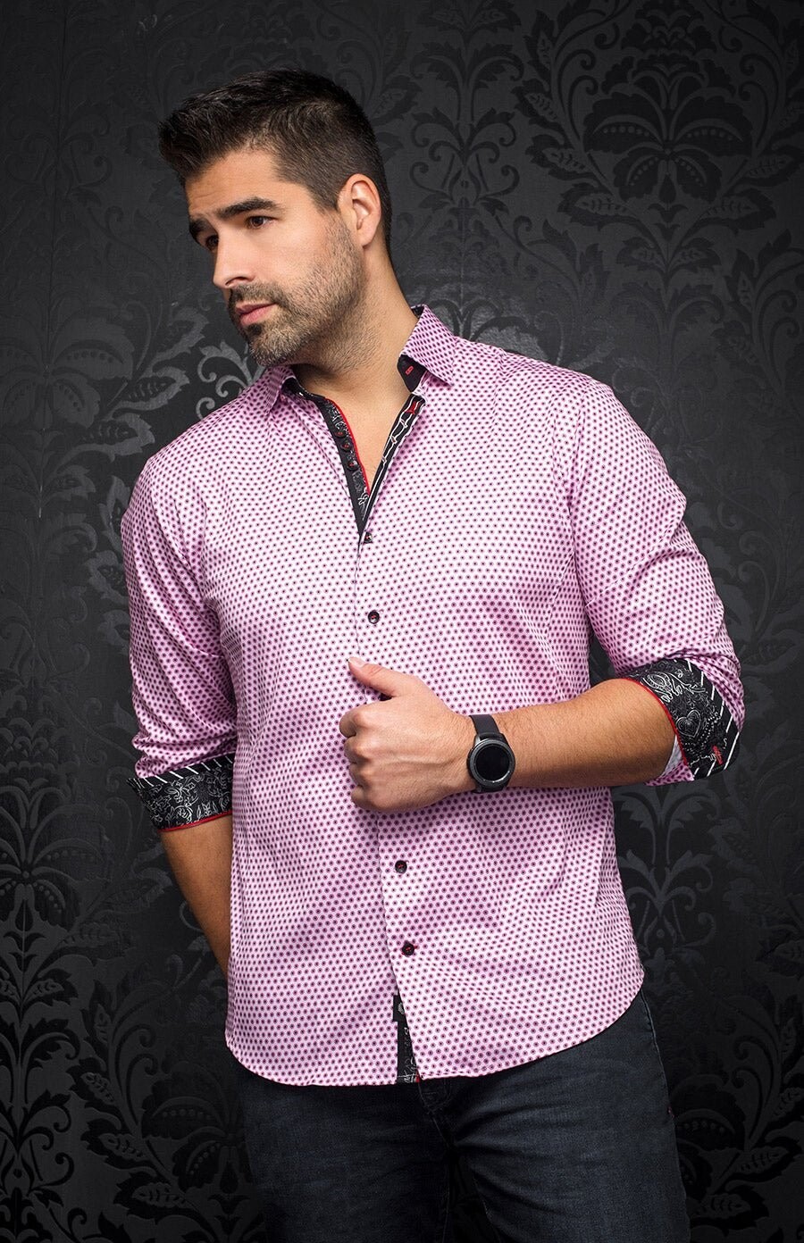Au Noir KNOX Men’s Long Sleeve Dress Shirt
