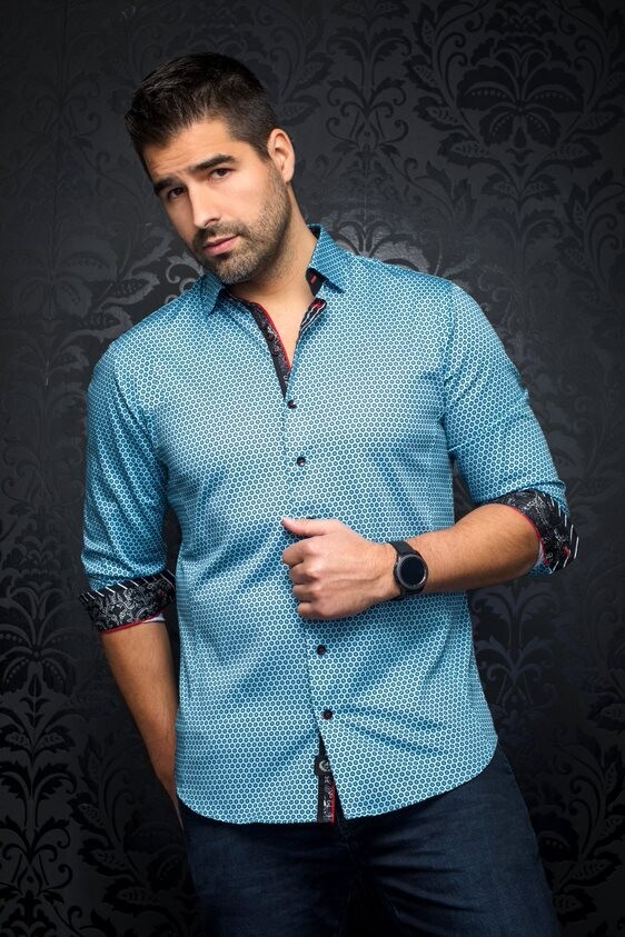 Au Noir KNOX Men’s Long Sleeve Dress Shirt