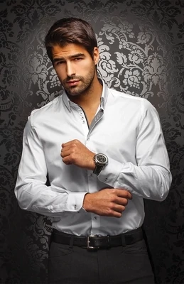 Au Noir FERRE Men’s LS Dress Shirt/