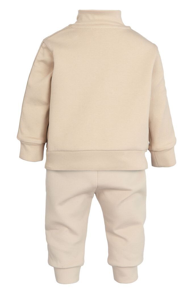 Armani 6LHVJ1 1JHSZ Baby Boy’s Tracksuit Set w/ Logo Tape Trim 2PC – Beige