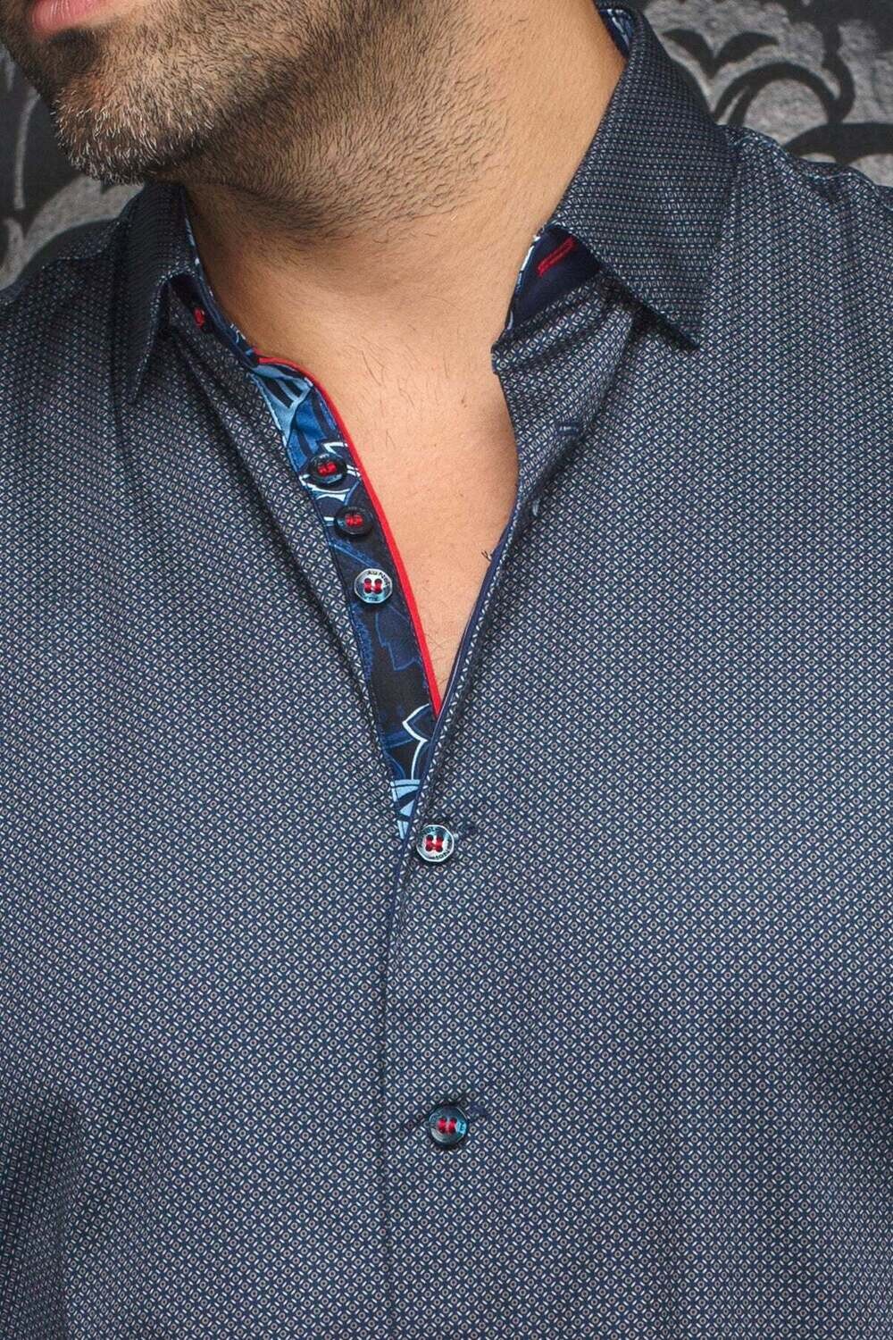 Au Noir SOSA Men's Long Sleeve Dress Shirt