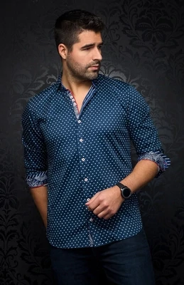 Au Noir SANTANA Men’s LS Dress Shirt/