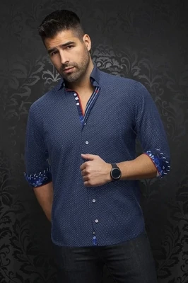 Au Noir CESTERO Men’s LS Dress Shirt/