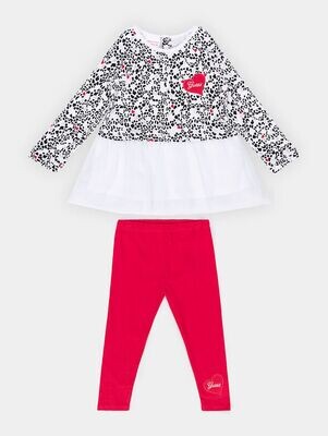 Guess A1YG17KA6W0 , Baby, Baby Girl, 2 piece Set, Long Sleeve T- Shirt and Pink Pants