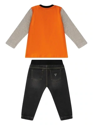 Guess I3RG16K8HM3 Baby Boy L/S Top & Jegging Set 2PIECE/