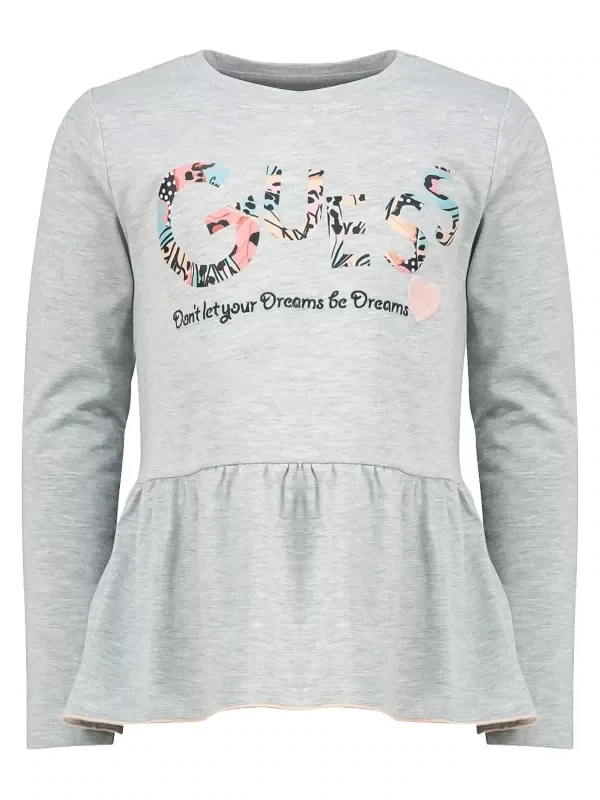 Guess K1BI21KAPS0 Light Stone Heather Grey T-shirt Dress