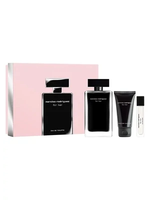 Narciso Rodriguez 82000378 Women’s Eau De Toilette, Purse Spray & Body Lotion 3PC Gift Box Set 100ml, 10ml, 50ml – For Her