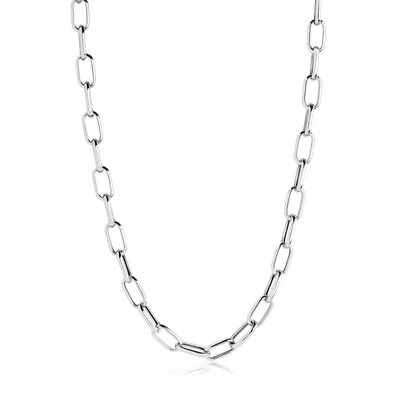Sif Jakobs C62019-SS-50 Sterling Silver Capri Chain Link Necklace