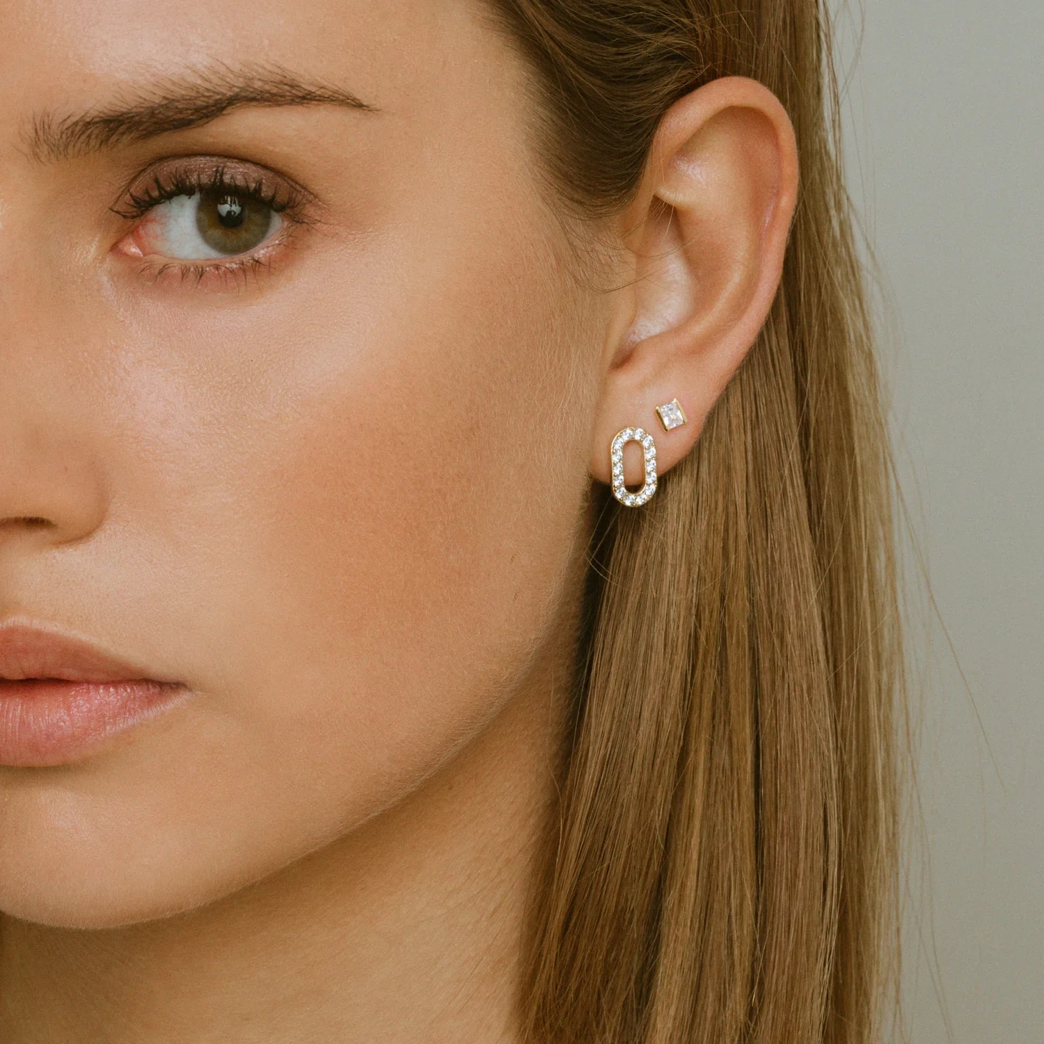 Sif Jakobs E42250-CZ-YG Women's 18kt Gold Plated Roccanova Earrings