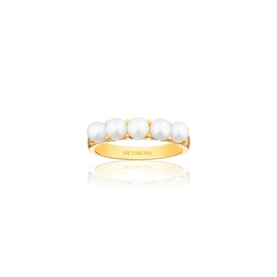 Sif Jakobs R22235-P-YG-54 Pauda pearl gold ring