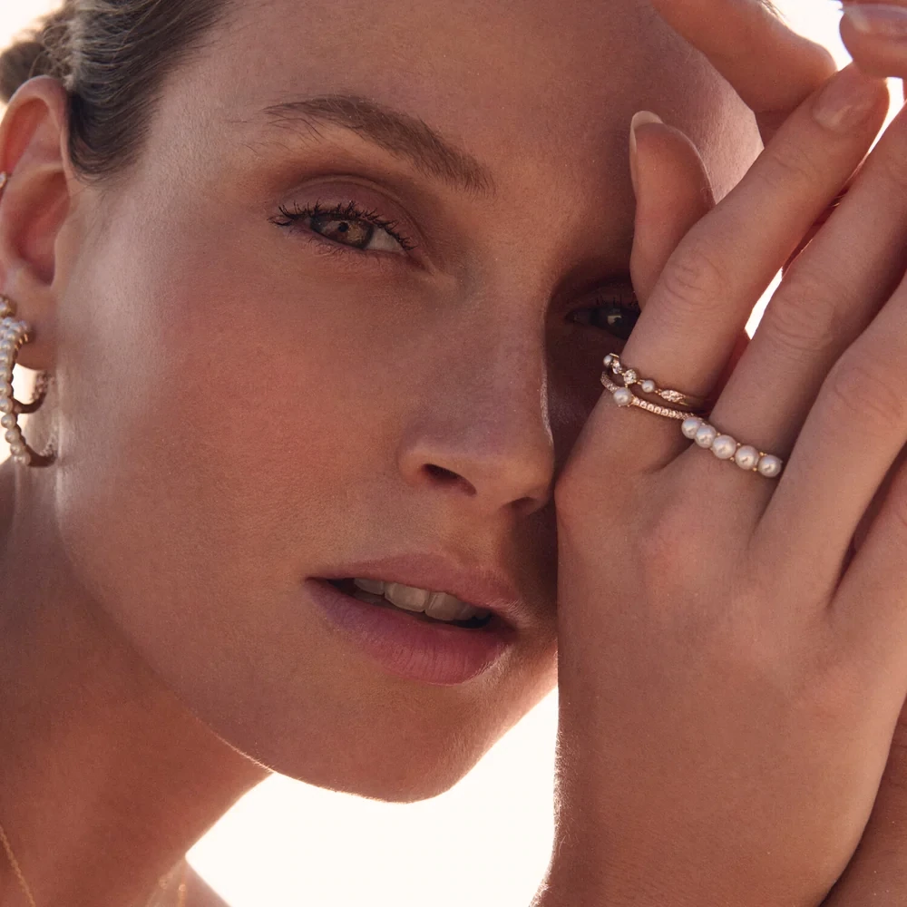 Sif Jakobs R22235-P-YG-54 Pauda pearl gold ring