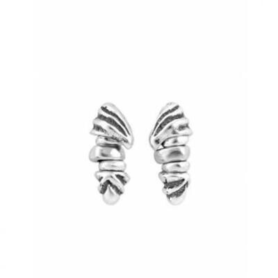 UNOde50 PEN0575MTL0000U Sterling Silver Irregular Beads Stud Earrings - Waikiki