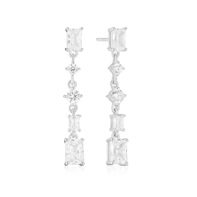 Sif Jakobs SF-E12320-CZ Women's Sterling Silver Ivrea Cinque Earrings