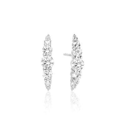Sif Jakobs E42118-CZ-SS Women's 925 Sterling Silver White Zirconia Belluno Earrings