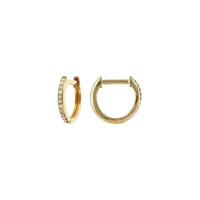 Etrusca WSET00723 Women’s 18Kt Plated Gold Mini Beaded Earrings/