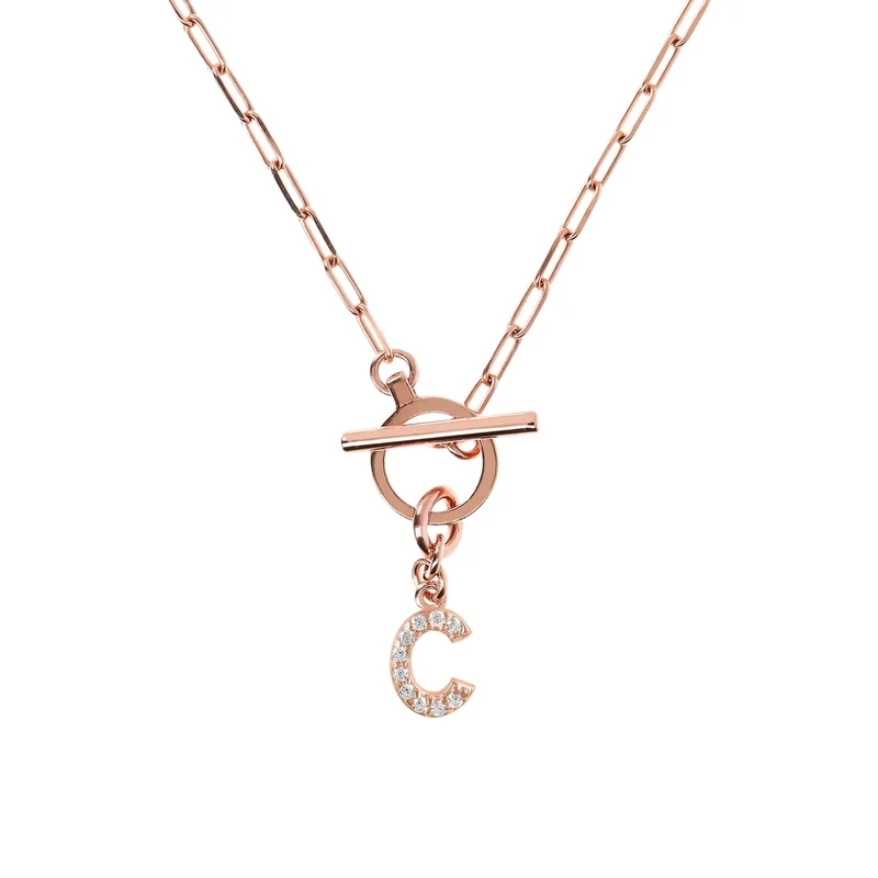 Bronzallure WSBZ01934 Letter Necklaces