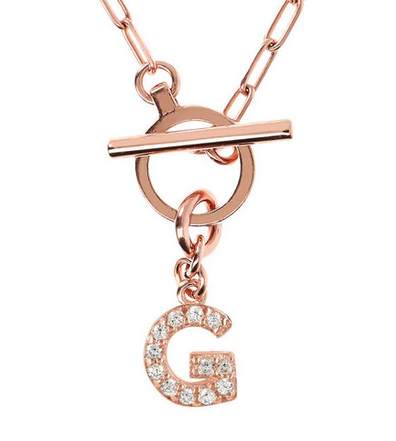 Bronzallure WSBZ01934 Letter Necklaces